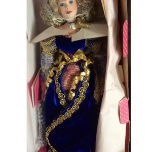 Glorious Christmas Angel Bethany Porcelain Doll Treasury Collection